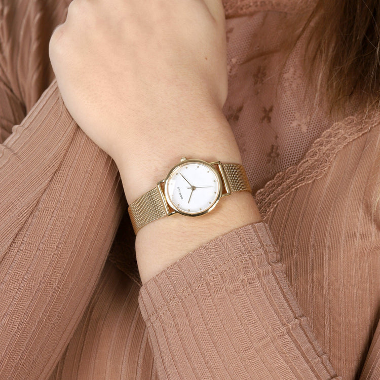 Bering | Classic 26mm Gold Milanese Strap | 13426-334