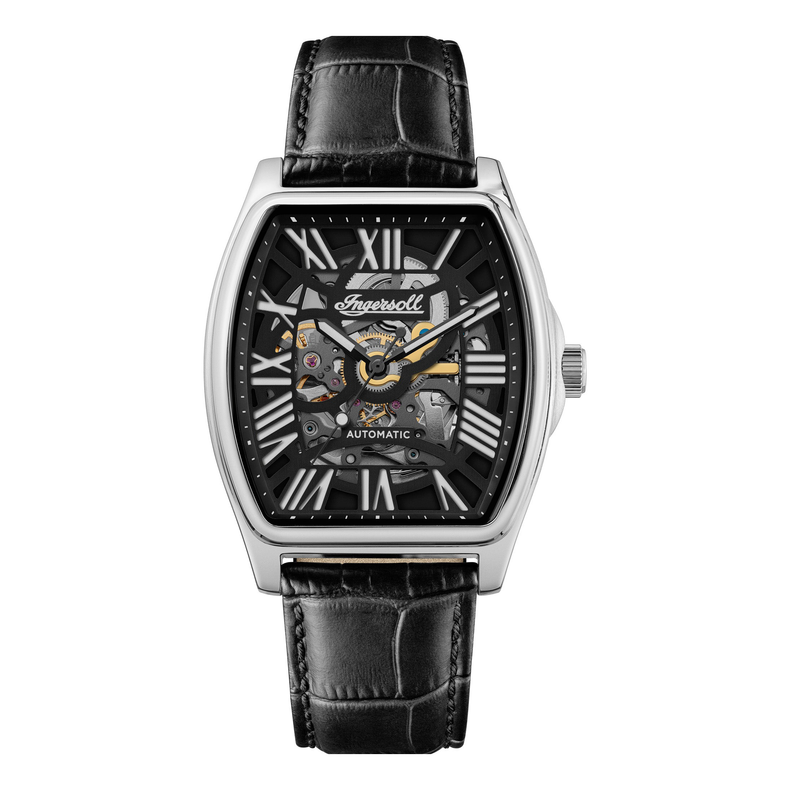 Ingersoll | California automatic black 39mm dial black leather | I14202