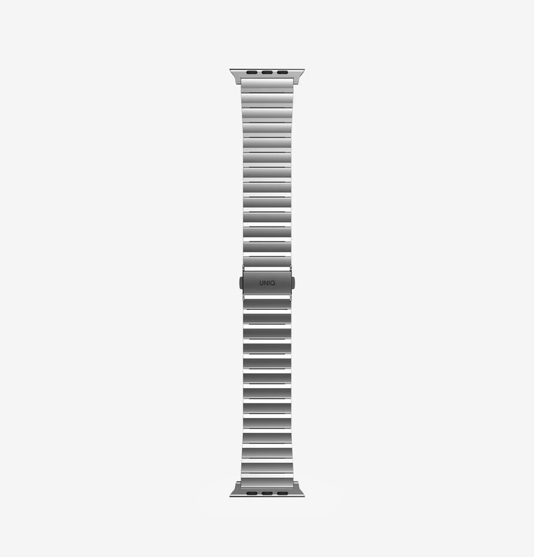 Uniq | Strova satin silver stainless steel watch band - Apple Series | STRVMSIL