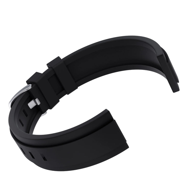 Henry Archer | Shadow black sillicon FKM 20mm watch band | HA-AC-FK-BL