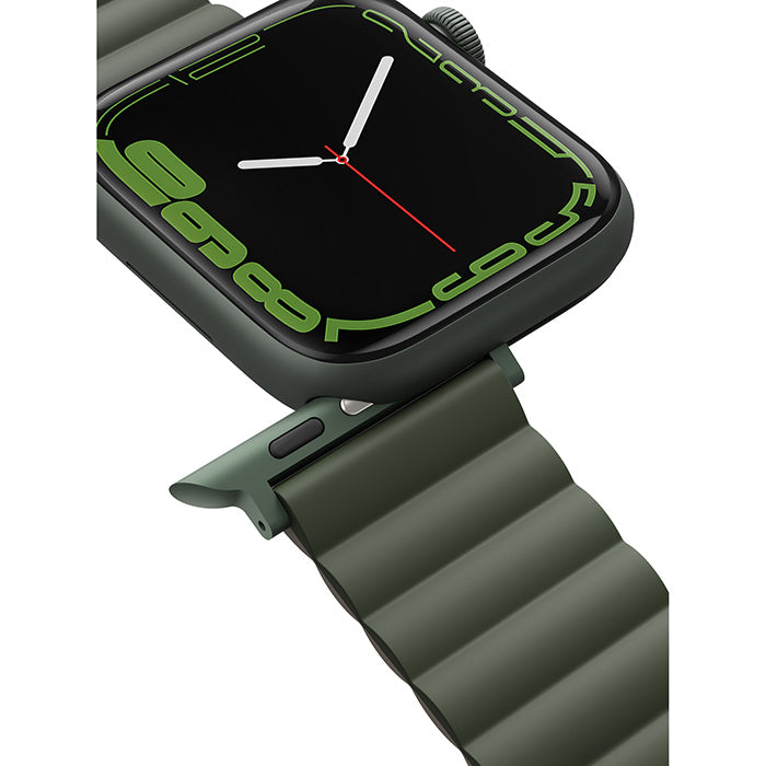 Uniq | Revix reversible green and taupe watch band - Apple Series | REVGRNTPE