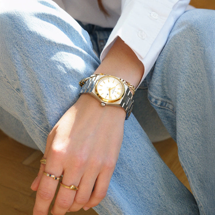 Nordgreen | Succession silver 35mm dial two tone | SN35SGHLSPXX