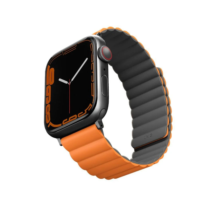 Uniq | Revix reversible grey and orange watch band - Apple Series | REVGRYORG