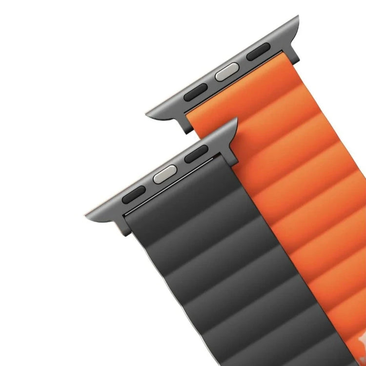 Uniq | Revix reversible grey and orange watch band - Apple Series | REVGRYORG