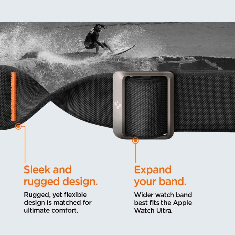 Spigen | Lite Ultra Fit Black watch band - Apple Series | AMP05983