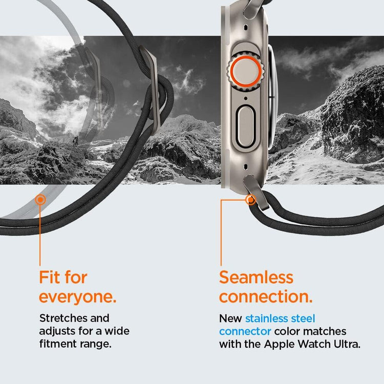 Spigen | Lite Ultra Fit Black watch band - Apple Series | AMP05983