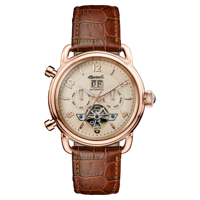 Ingersoll | New England automatic brown leather 44mm dial | I00901