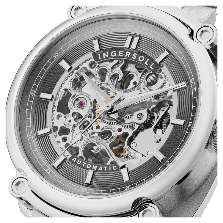 Ingersoll | Michigan silver link band 45mm dial | I13304