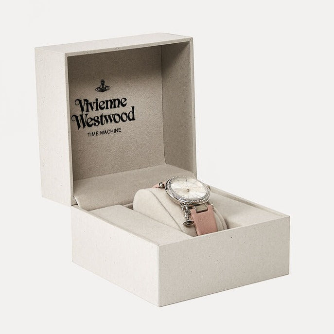 Vivienne Westwood | Orb Pastelle pale pink silver 32mm dial | VV006SLPK