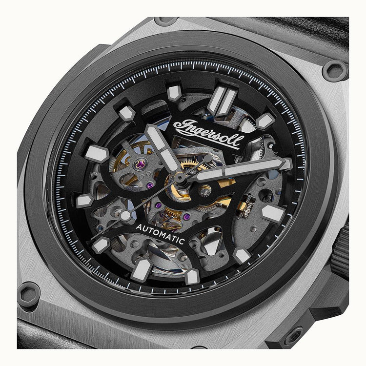 Ingersoll | Motion automatic black leather 50.5mm dial | I11702