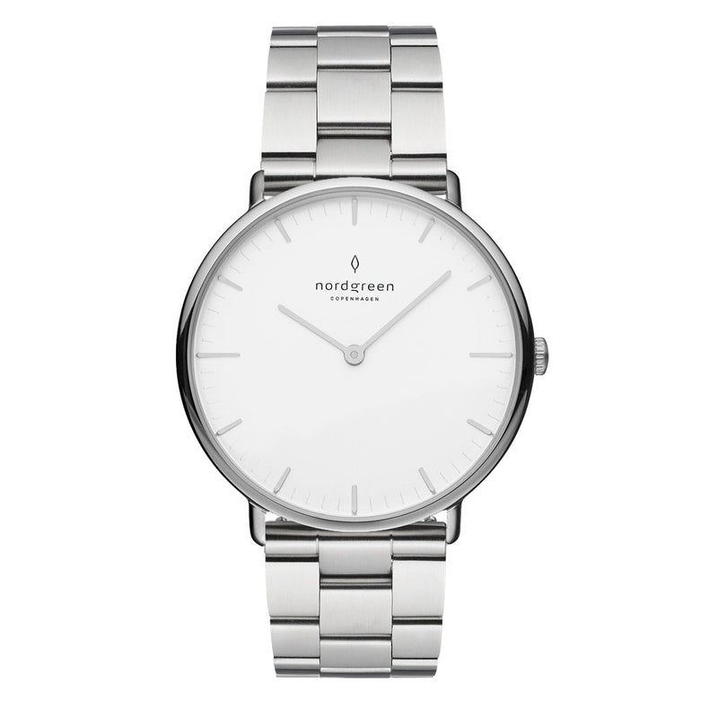 Nordgreen | Native silver 36mm dial 3 Link Silver | NR36SI3LSIXX