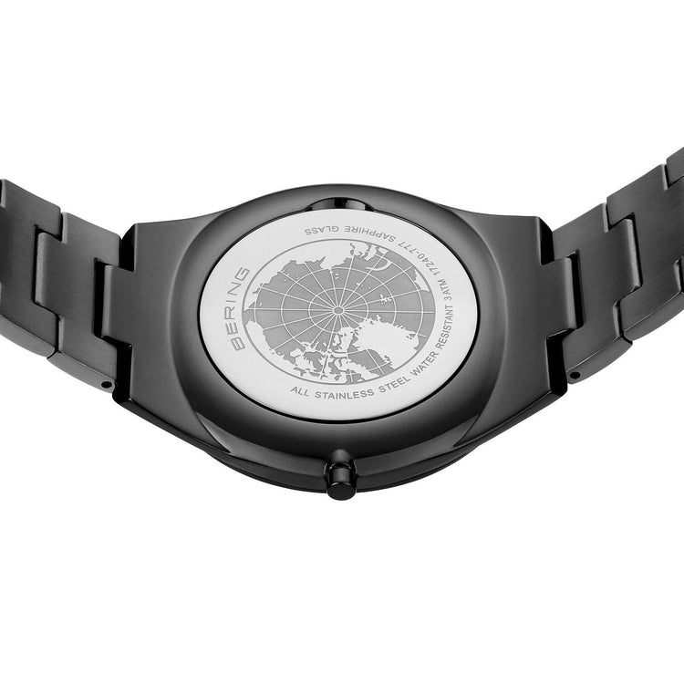 Bering | Ultra Slim grey 40mm dial and stainless steel links | 17240-777