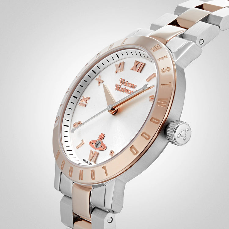 Vivienne Westwood | Bloomsbury two tone rose gold 34mm dial | VV152RSSL