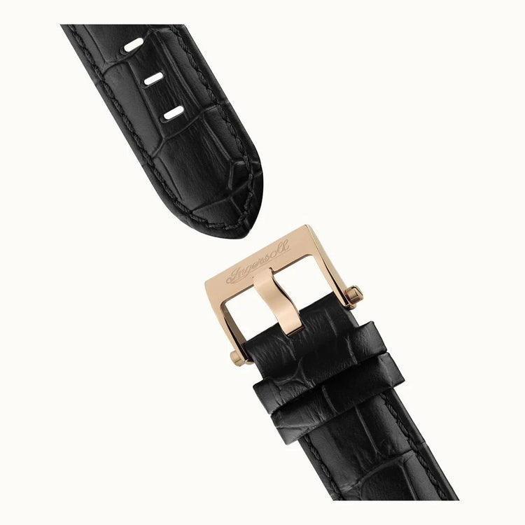 Ingersoll | Tennessee dual rotor 45.5mm light grey dial and black leather| I13101