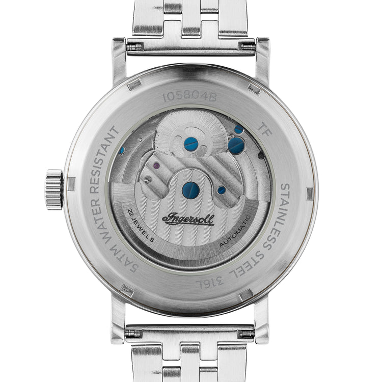 Ingersoll | Charles automatic silver 44mm black dial| I05804
