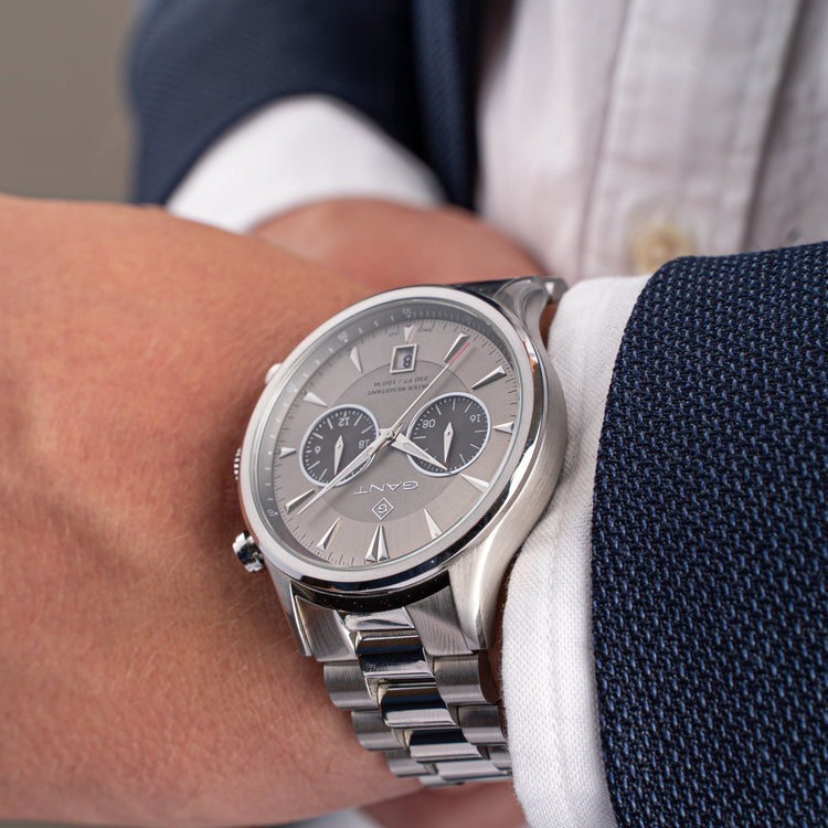 Gant | Spencer Multifunction sand 43mm dial silver bracelet | G135002