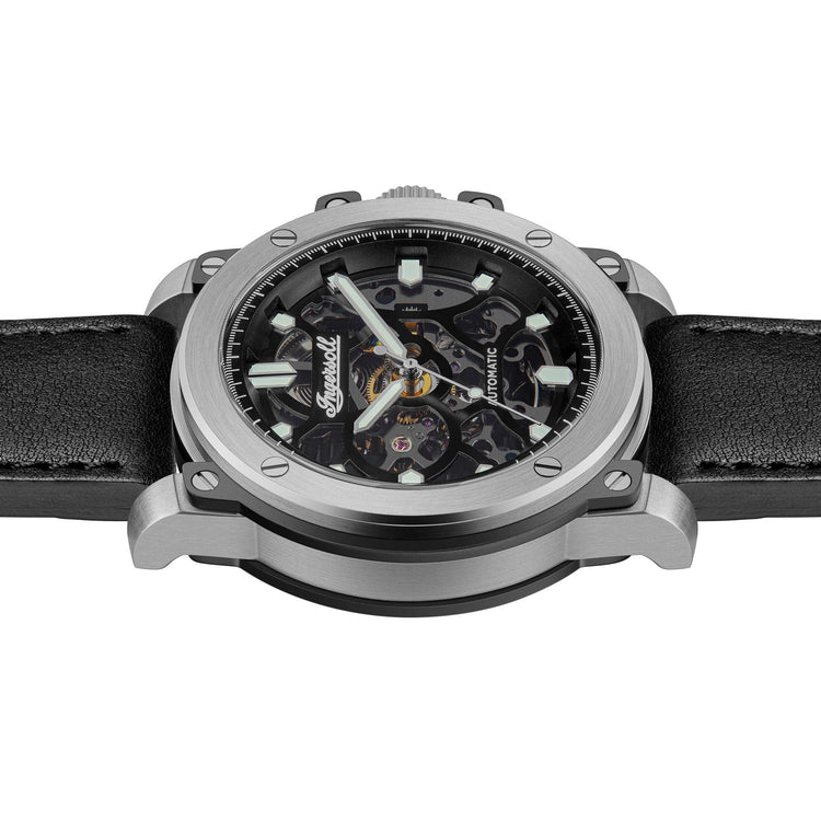 Ingersoll | Freestyle automatic 45.5mm black leather | I14401