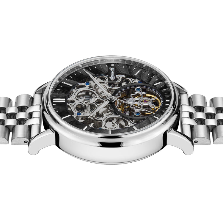 Ingersoll | Charles automatic silver 44mm black dial| I05804