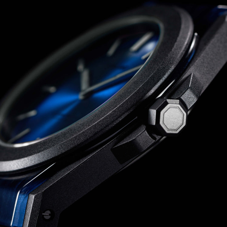 D1 Milano | Carbonlite blue 40.5mm dial | CLRJ04