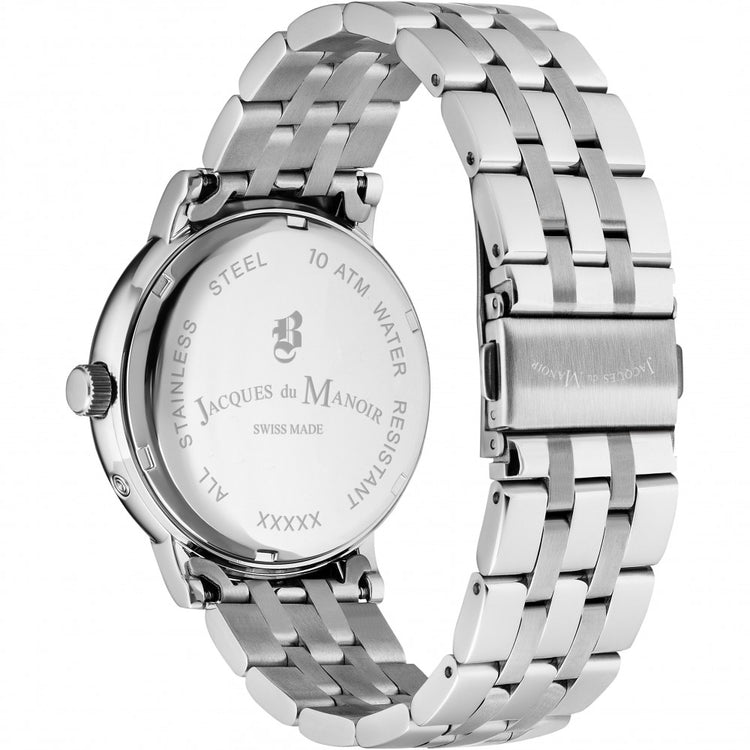 JDM Military | Echo black 41mm dial silver link | JDM-WG003-04
