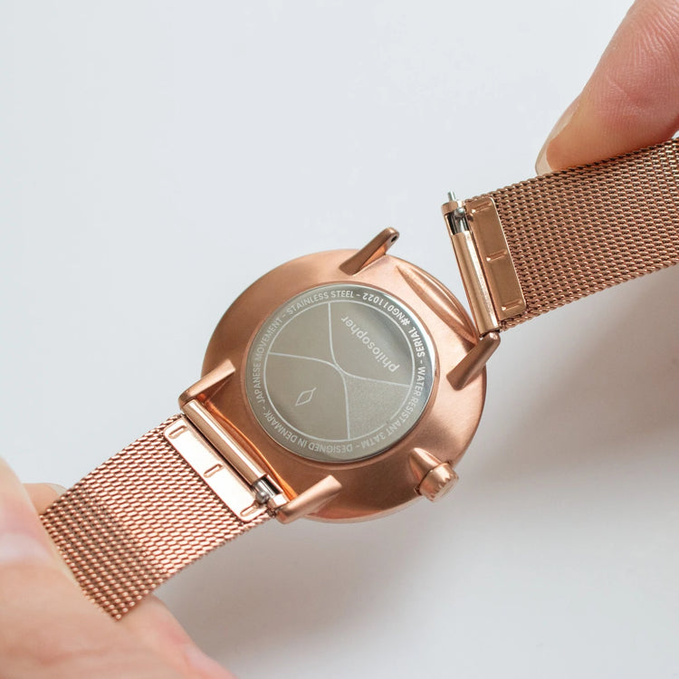 Nordgreen | Philosopher Rose Gold Mesh 32mm dial | PH36RGMEROXX