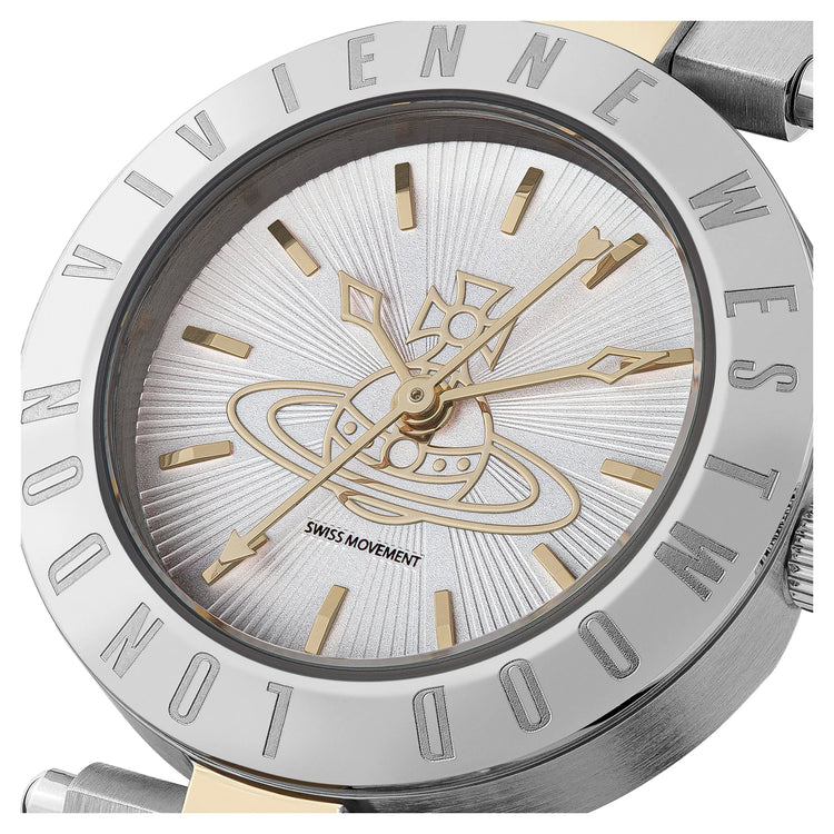 Vivienne Westwood | Westbourne Orb two tone silver 28mm dial | VV092SLSG