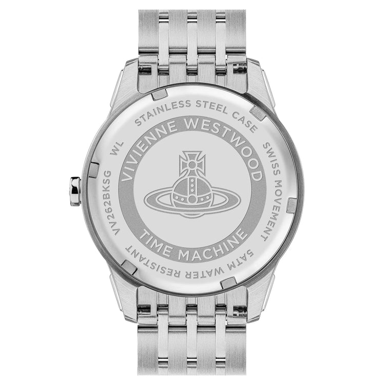 Vivienne Westwood | East End black 41mm dial silver and gold | VV262BKSG