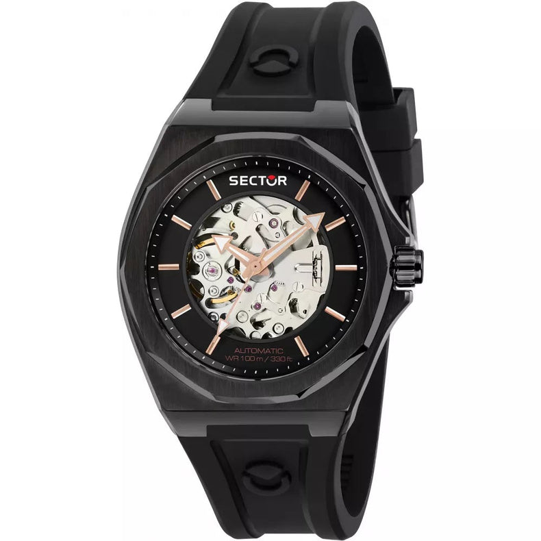 Sector | 960 Automatico black silicon strap | R3221528001