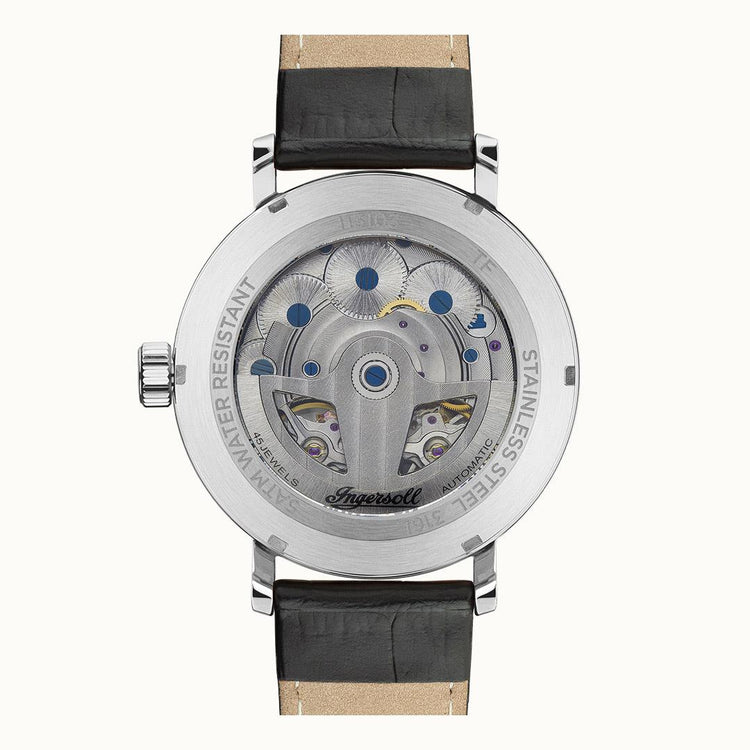 Ingersoll | Tennessee dual rotor 45.5mm grey dial and black leather | I13103