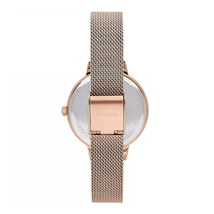 Oui&Me | Fleurette 3D floral rose gold 34mm dial | ME010134
