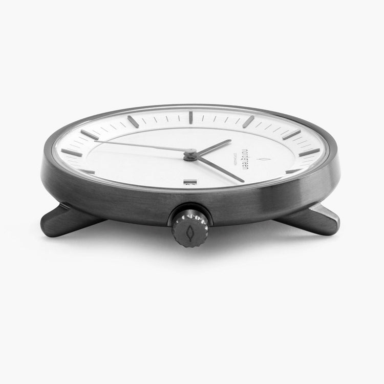 Nordgreen | Philosopher gun metal 40mm white dial | PH40GM3LGUXX