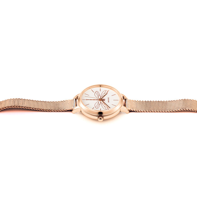 Oui&Me | Petite Amourette Dragonfly Rose Gold Mesh | ME010046