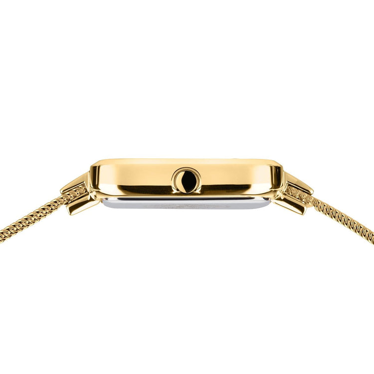 Bering | Classic Silver brushed and polished and gold 20mm silver square dial | 14520-334