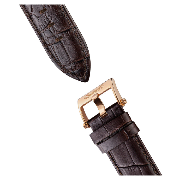 Ingersoll | Michigan rose gold brown leather 45mm dial | I13302
