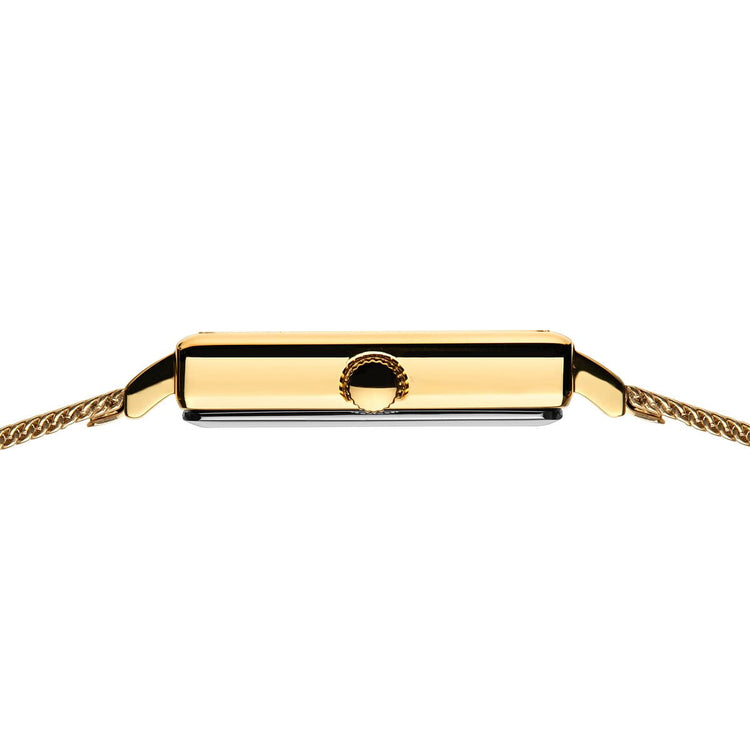 Bering | Classic Gold square white 26mm dial gold milanese | 18226-334