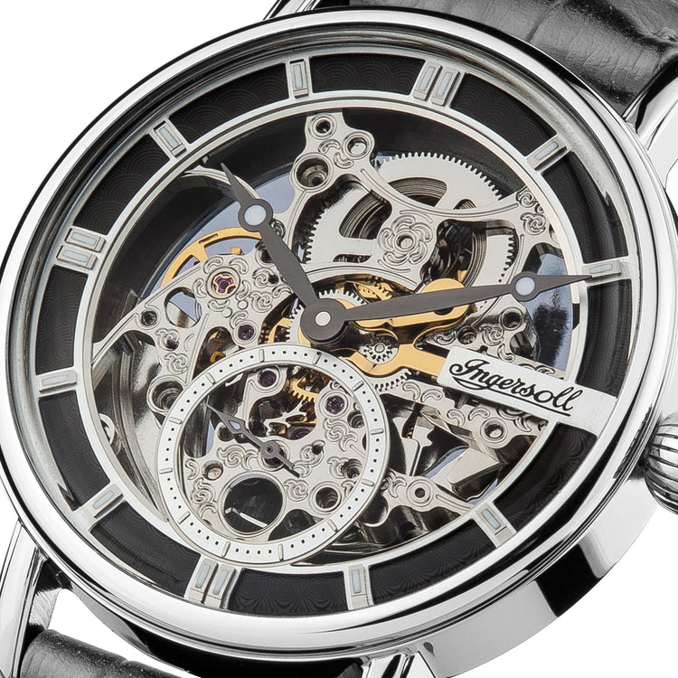 Ingersoll | Herald automatic black leather 40mm dial | I00402