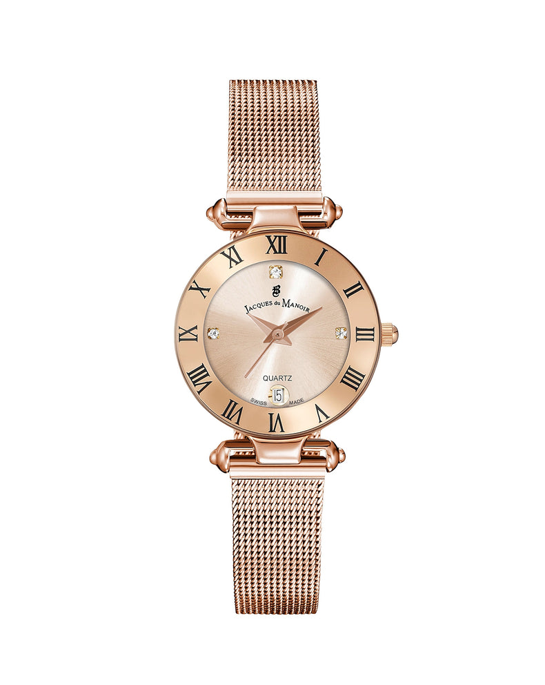 Jacques Du Manoir | Coupole Rose Gold Mesh 26mm dial | RCM.51