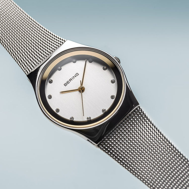 Bering | Classic polished silver 27mm dial mesh | 12927-010