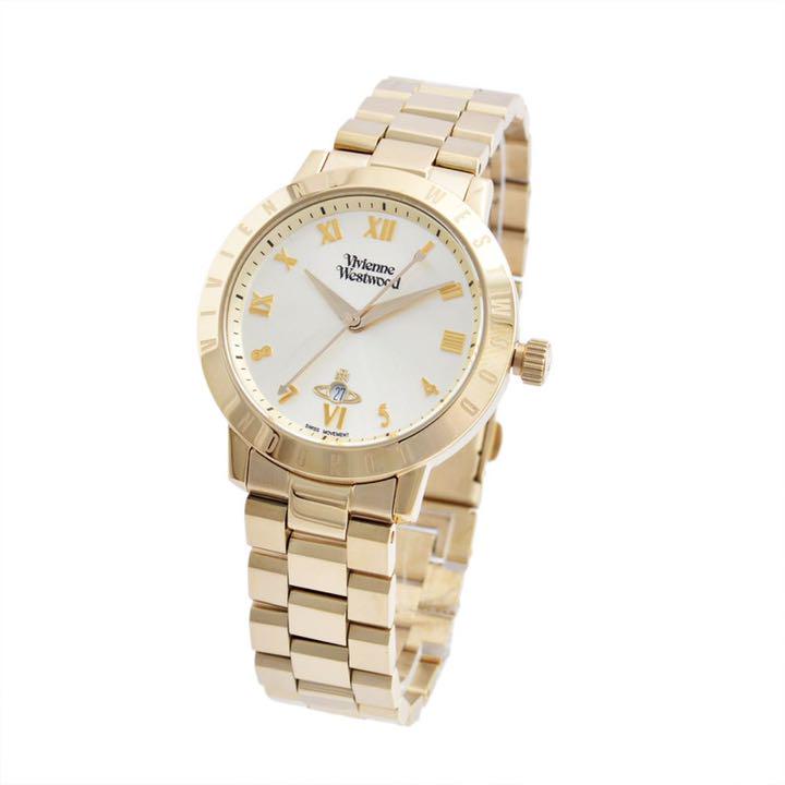 Vivienne Westwood | Bloomsbury gold link 34mm dial | VV152GDGD