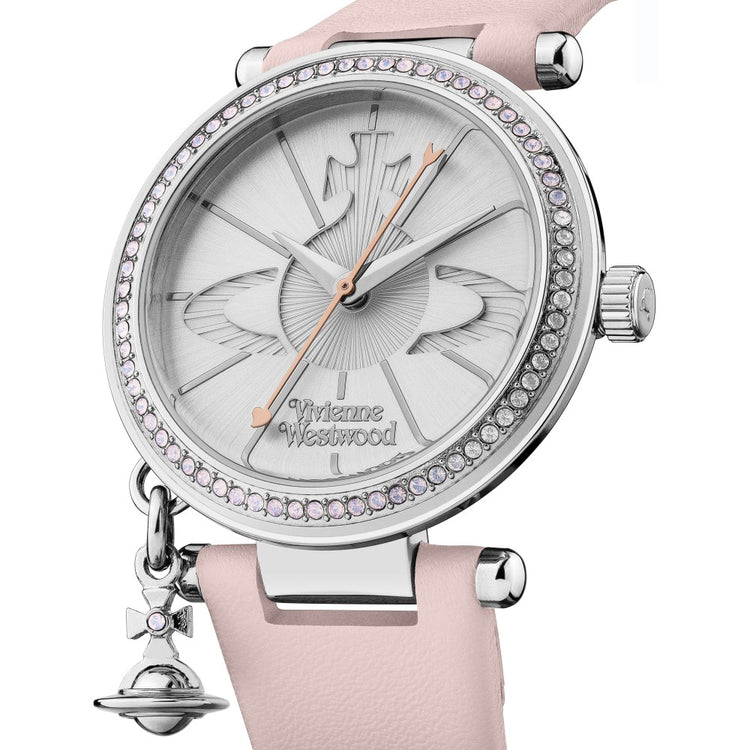 Vivienne Westwood | Orb Pastelle pale pink silver 32mm dial | VV006SLPK