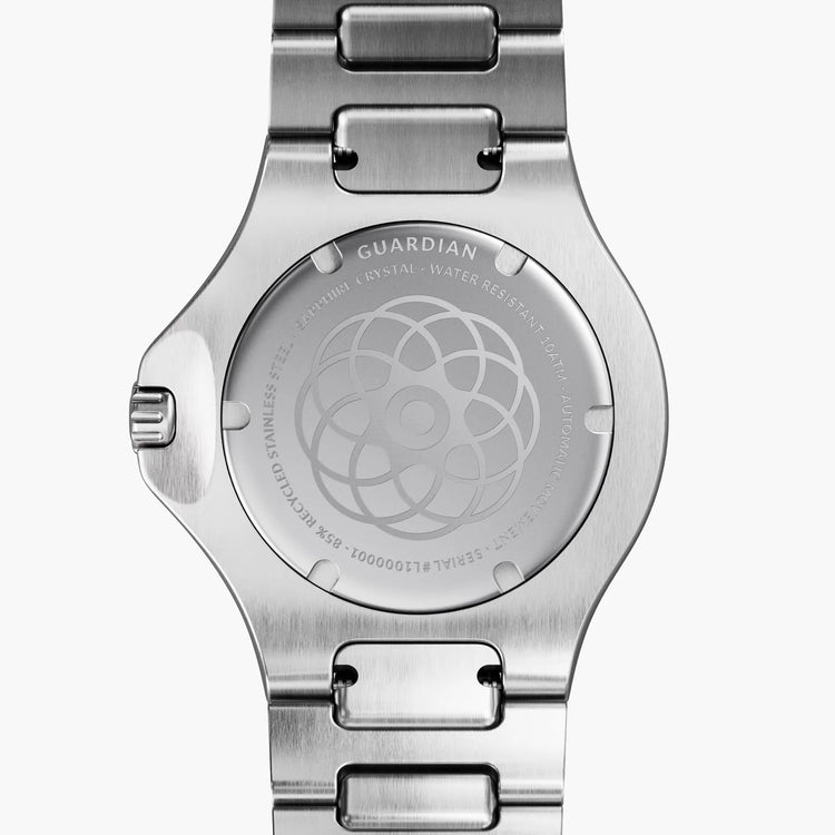 Nordgreen | Guardian automatic silver 36mm dial H-Link | GU36SIHLSIXX