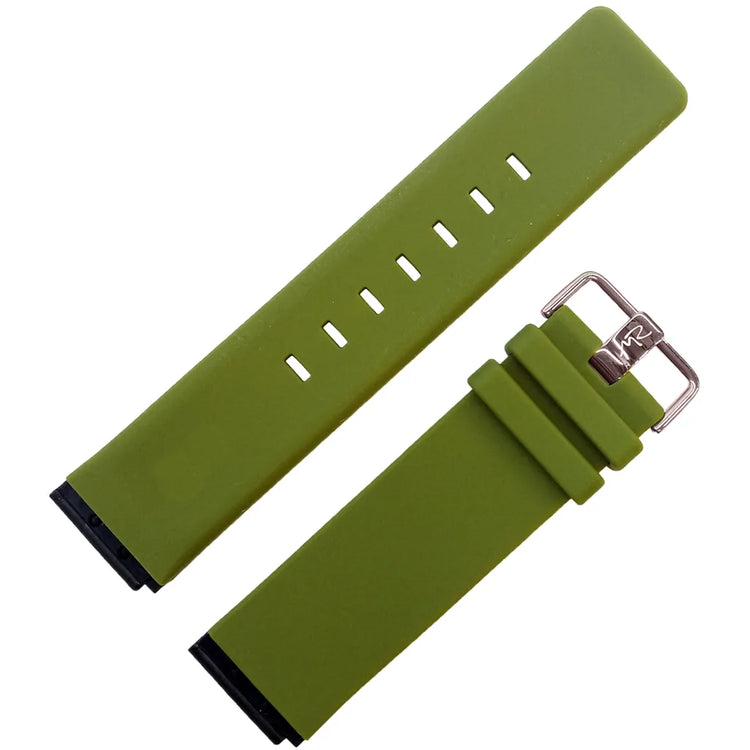 Bering | Max René collection silicone green 20mm strap band | PT-15540-BVEX