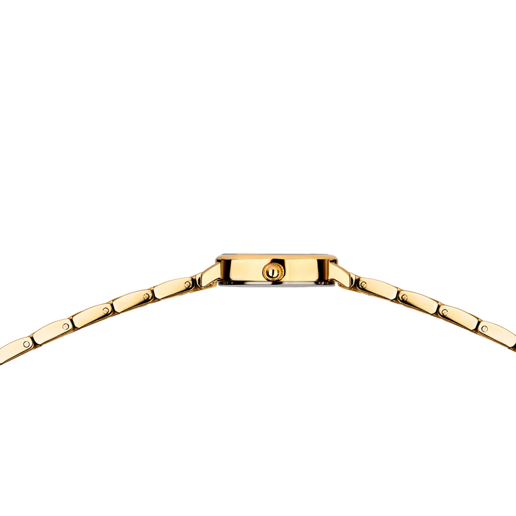 Bering | Classic gold 26mm white dial gold strap | 11022-734
