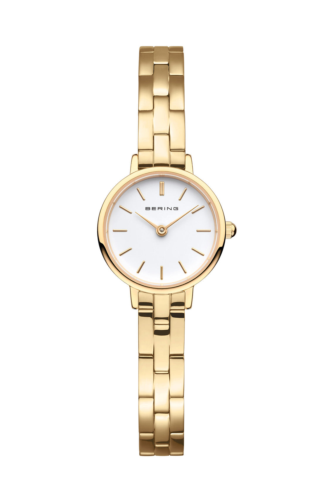 Bering | Classic gold 26mm white dial gold strap | 11022-734