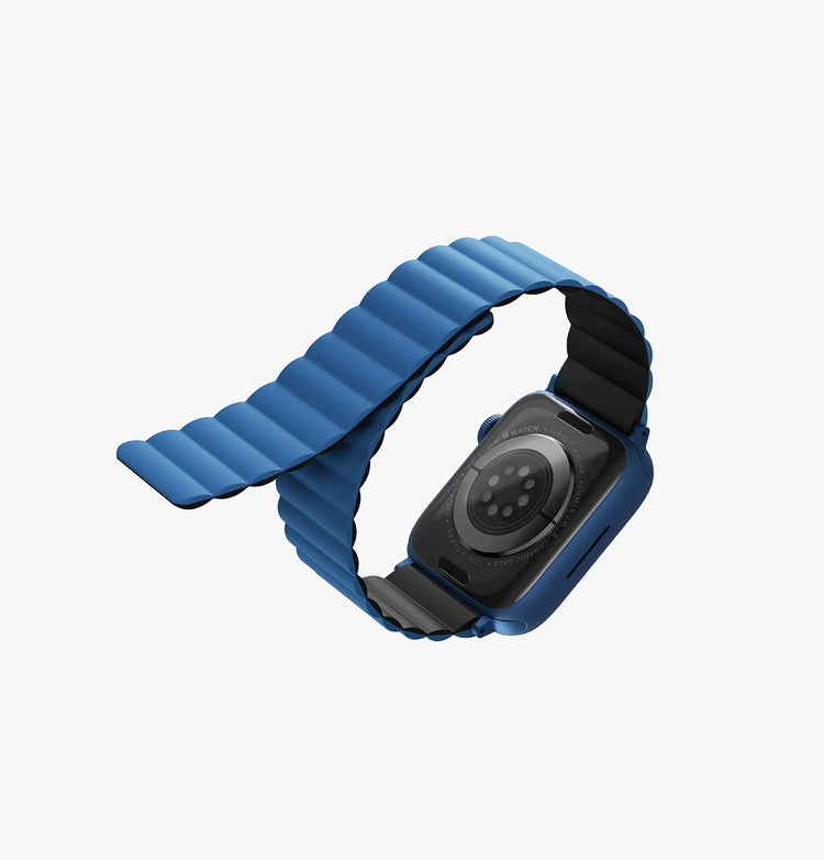 Uniq | Revix reversible blue and black watch band - Apple Series | REVBLUBLK