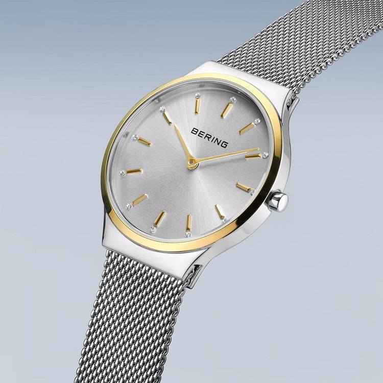Bering | Classic gift set gold and silver 31mm dial with silver bracelet | 12131-014-GWP