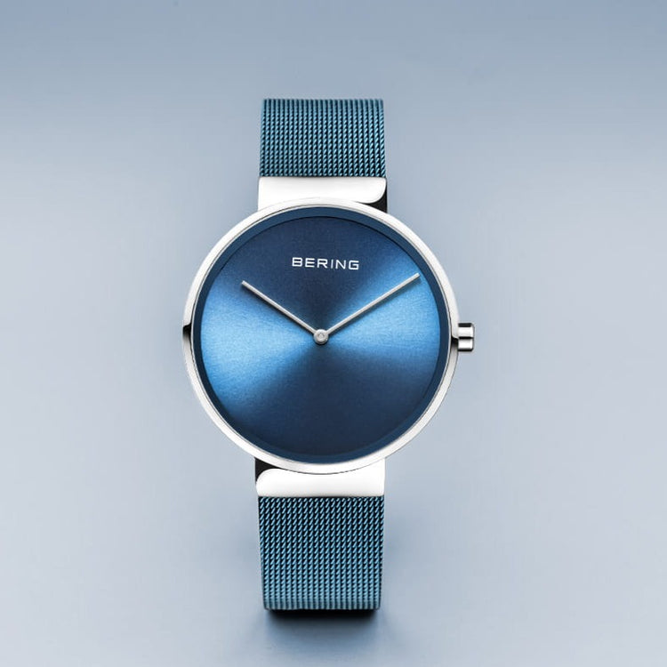 Bering | Classic polished silver ice blue | 14539-308