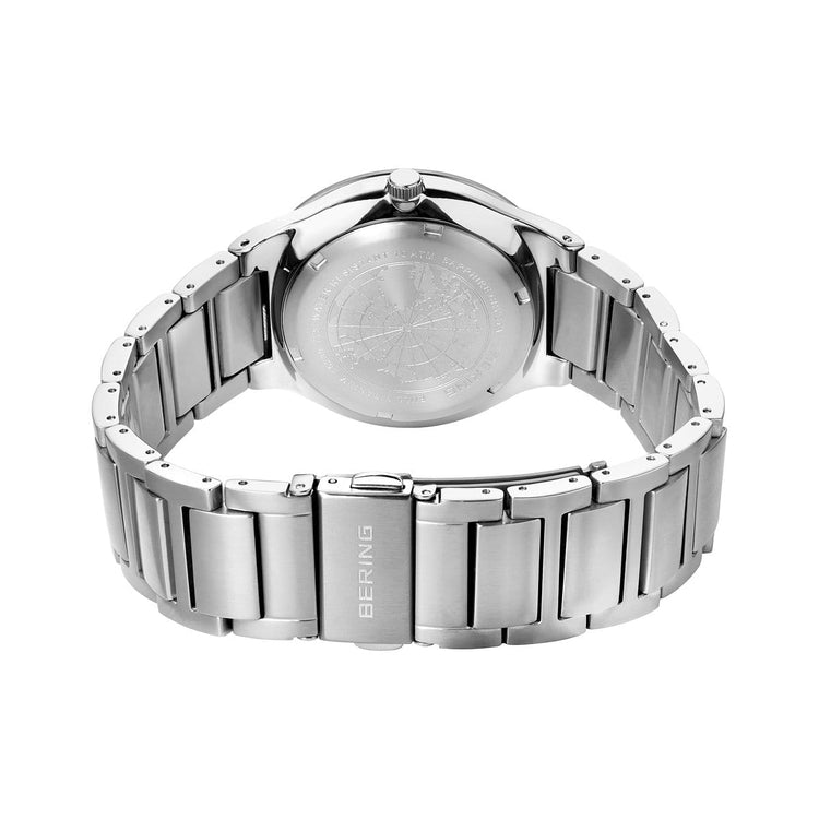 Bering | Solar Titanium silver 39mm grey dial titanium links | 15239-779