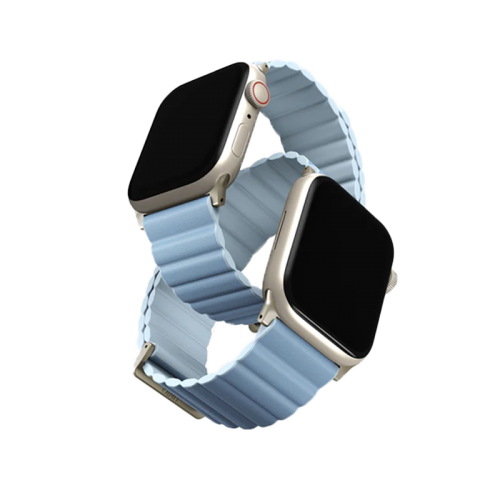 Uniq | Revix Premium edition reversible arctic and soft blue watch band - Apple Series | REVPARTSBLU