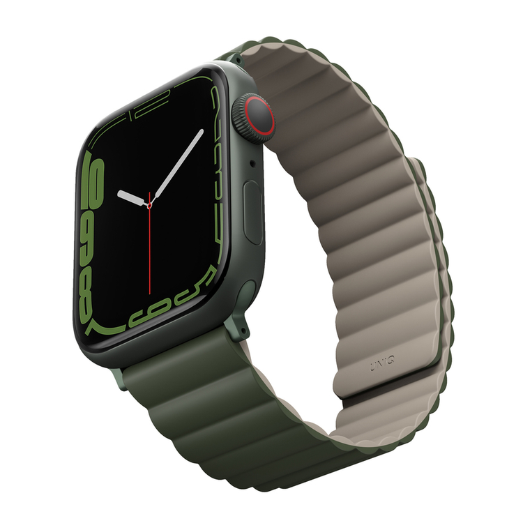 Uniq | Revix reversible moss green and tan watch band - Apple Series | REVMGRNTAN